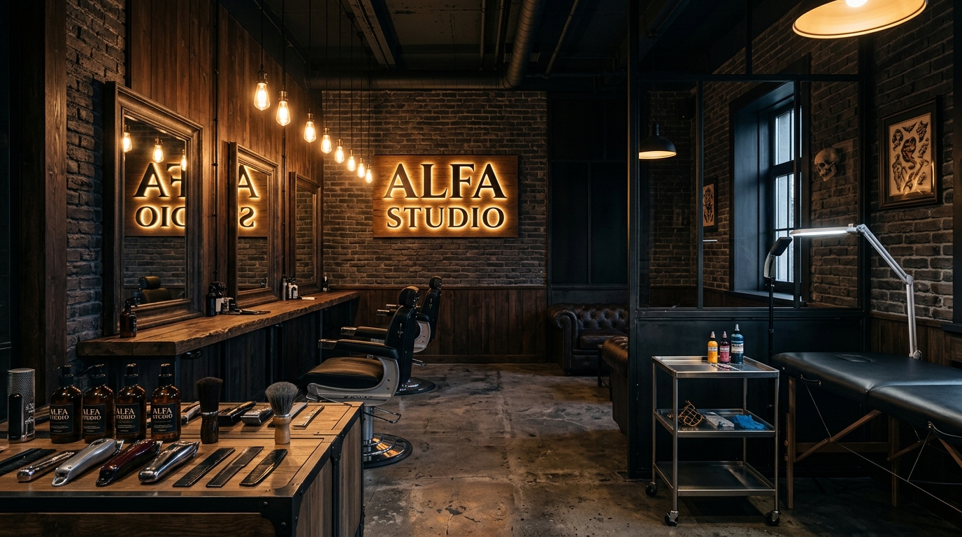 Alfalobo Barbería & Tattoo Studio Interior